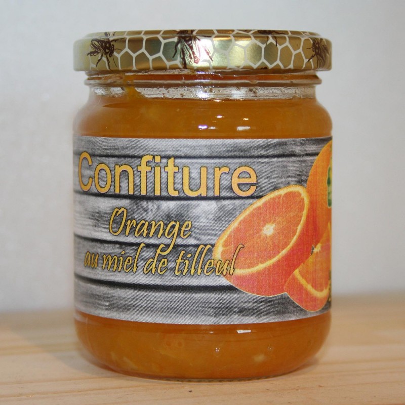 Confiture orange au miel tilleul